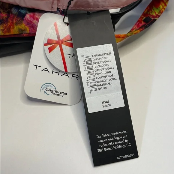 NWT Tahari Pink, Multicolor & Black Tote Bag Set. - Picture 3 of 5